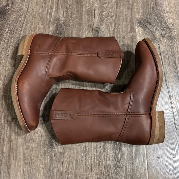 Red Wing 1155 Pecos Leather Work Boots Heritage Nailseat Soft Toe USA Size 11.5E - Picture 4 of 12